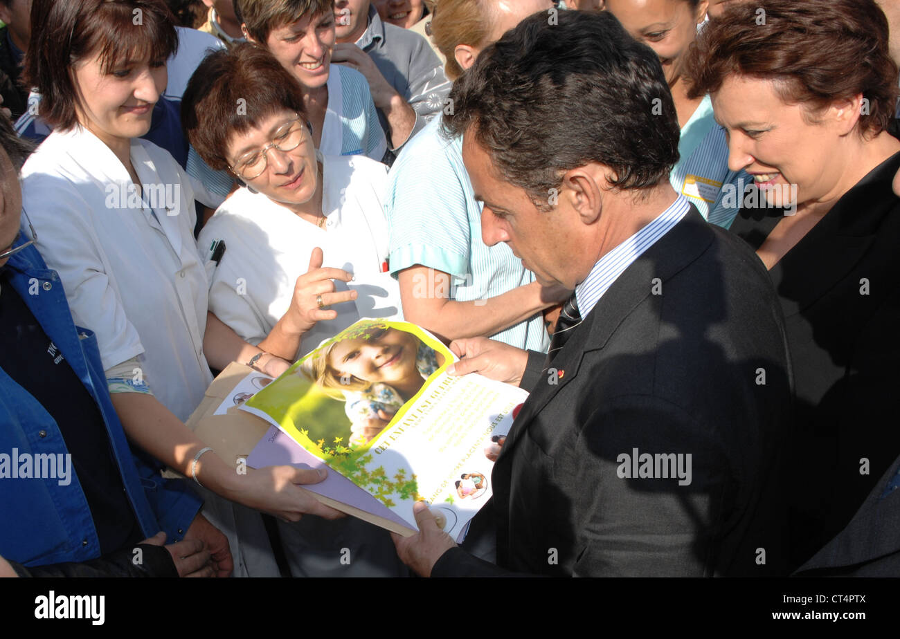 NICOLAS SARKOZY Stockfoto
