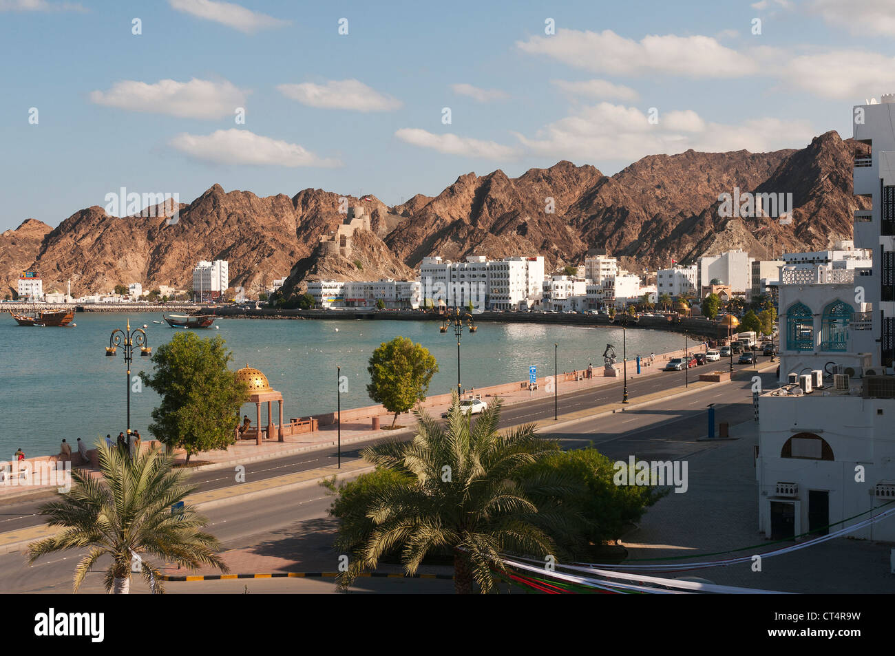 Elk207-1084 Oman, Maskat, Muttrah, Stadt und Corniche Stockfoto