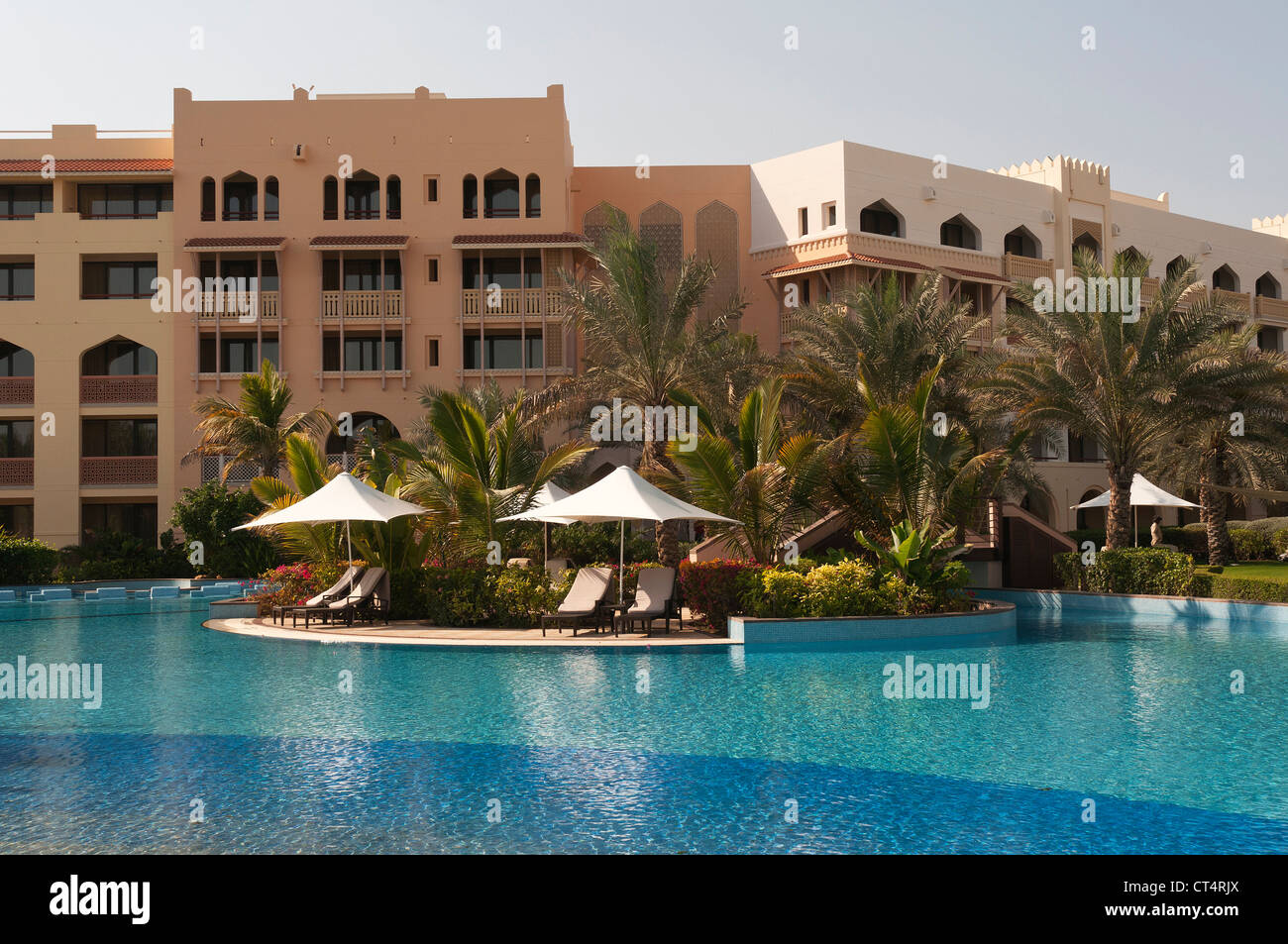 Elk207-1639 Oman, Maskat, Al Jissah Al Bandar Hotel, pool Stockfoto
