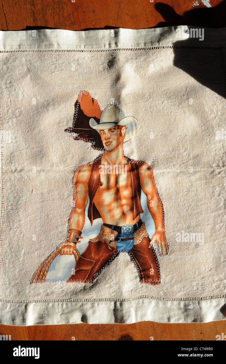 Gay Cowboy Erinnerungsstücke Stockfoto