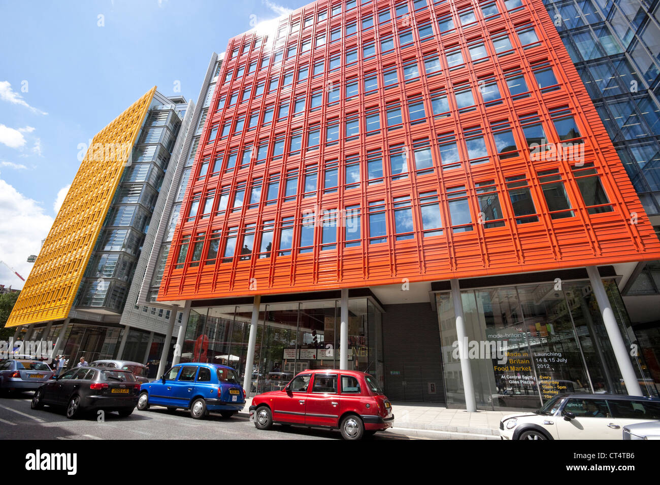 Central Saint Giles Entwicklung, St. Giles High Street, Central London, England, UK Stockfoto