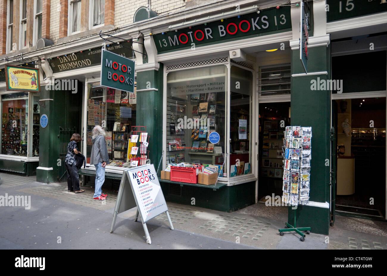 Cecil Court Trader Association Zeile des Buch-Shops, London, England, UK Stockfoto