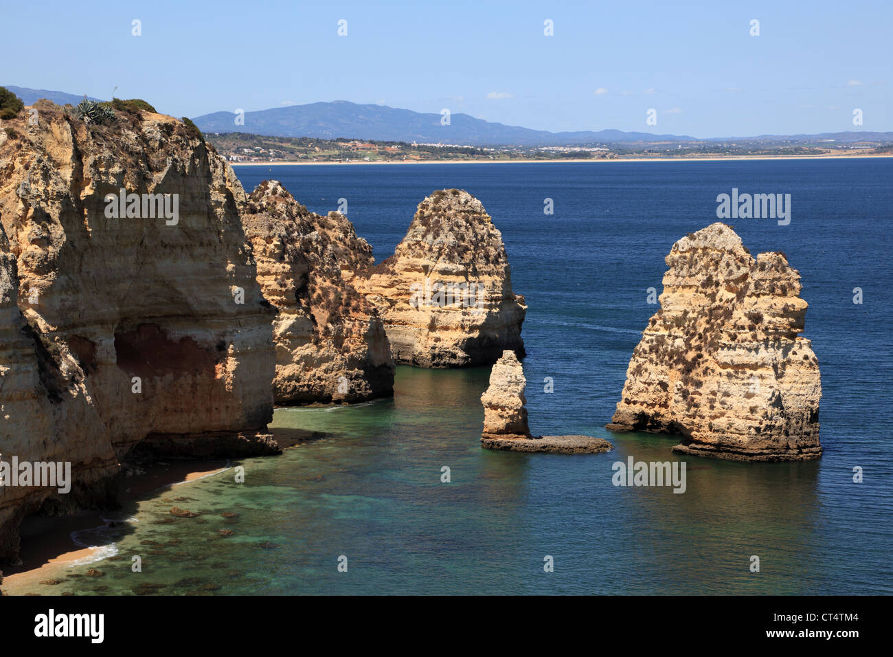 Ponta da Piedade in Lagos, Algarve-Küste in Portugal Stockfoto