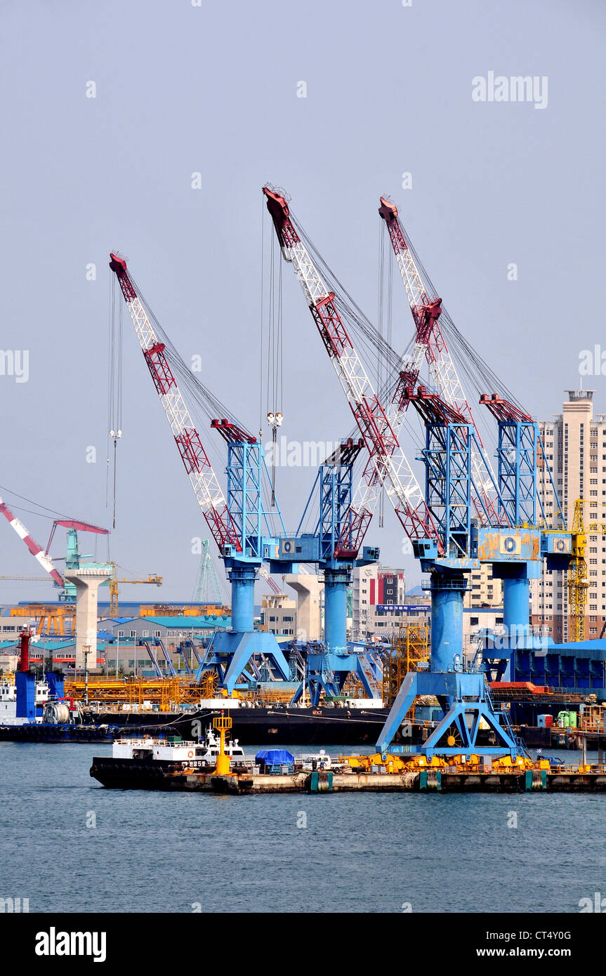 Werft Busan Südkorea Asien Stockfoto