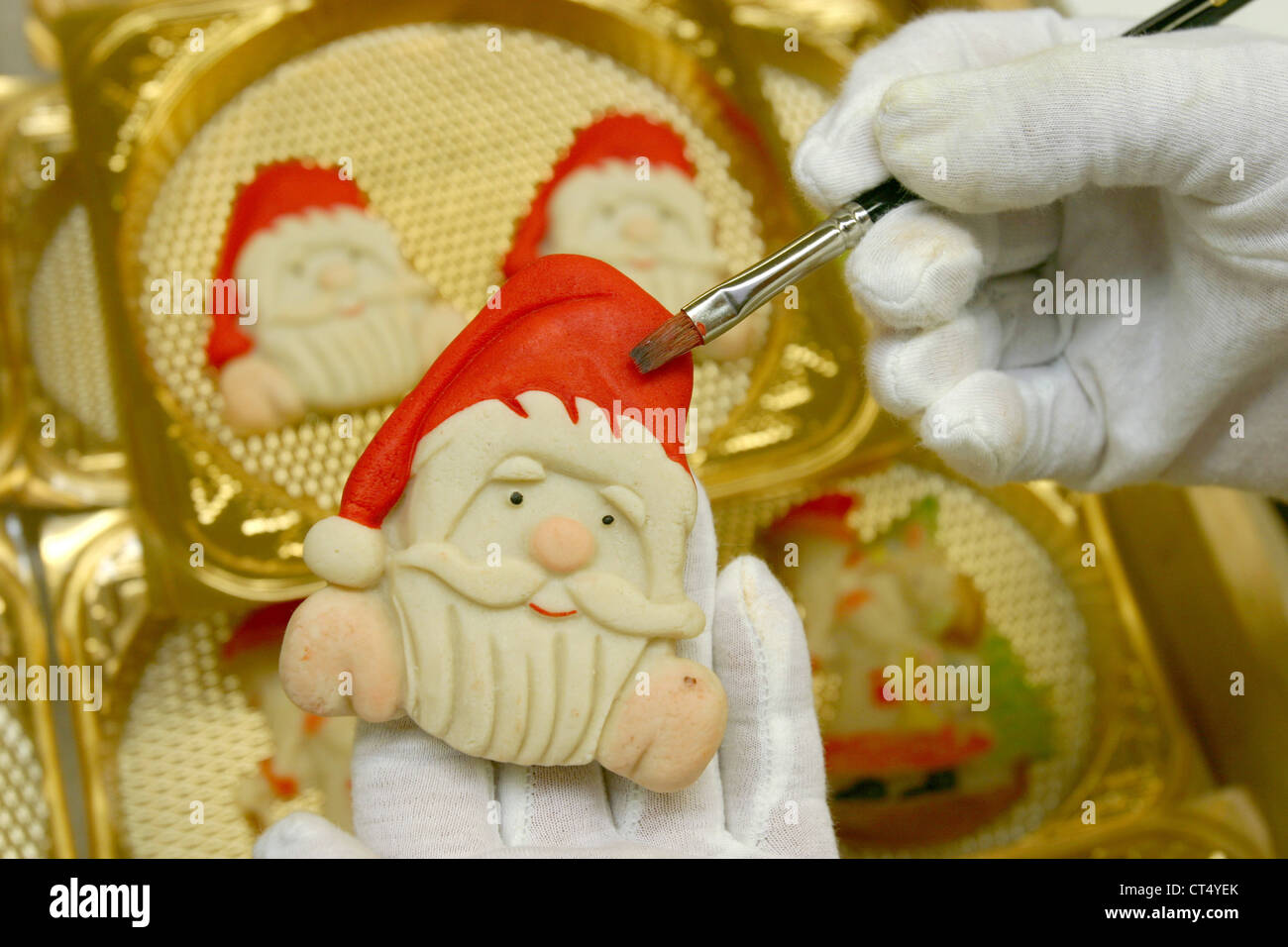 Lübeck, Niederegger Marzipan Stockfoto