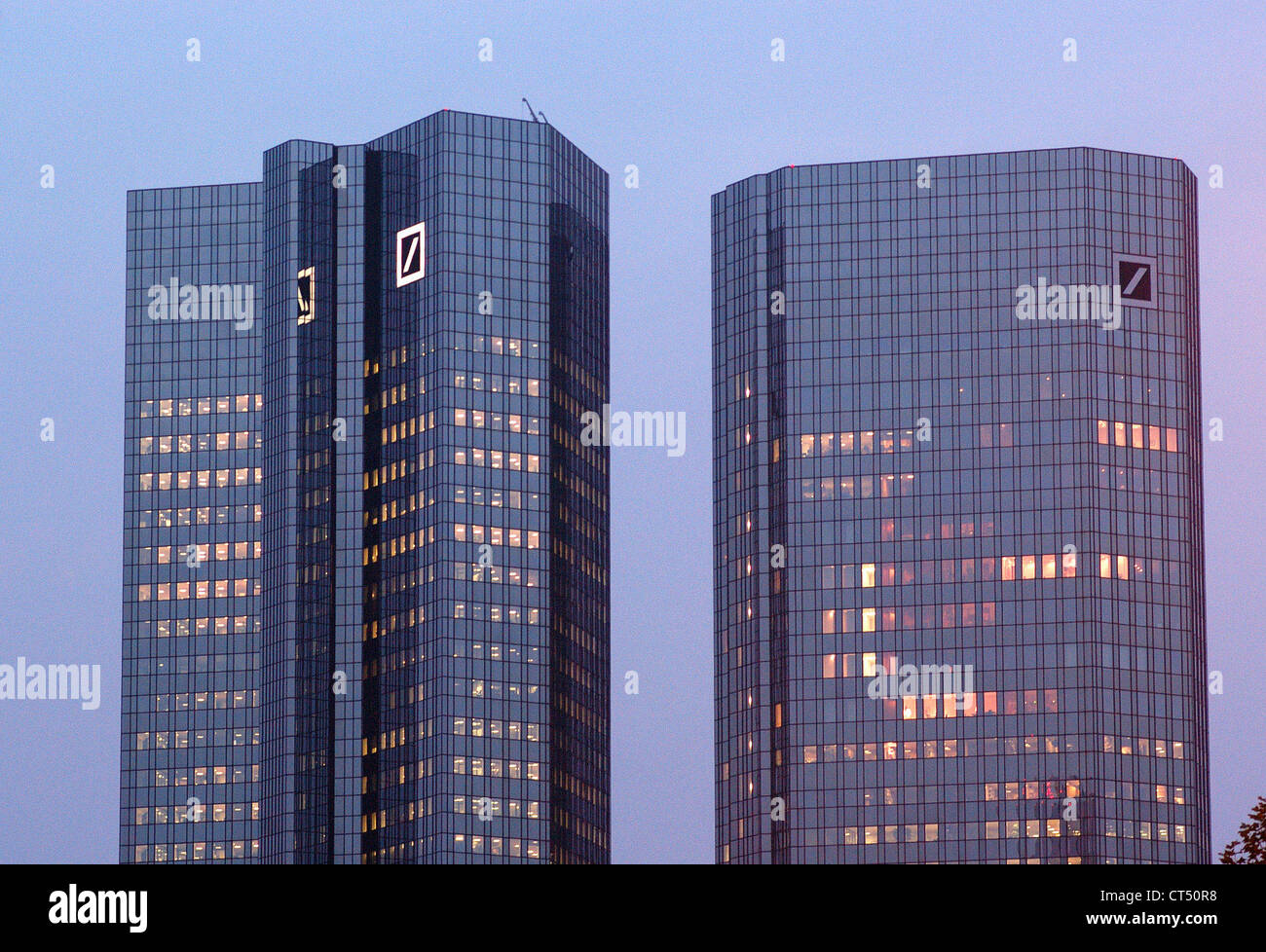 Die zentrale der Deutschen Bank in Frankfurt am Main Stockfoto
