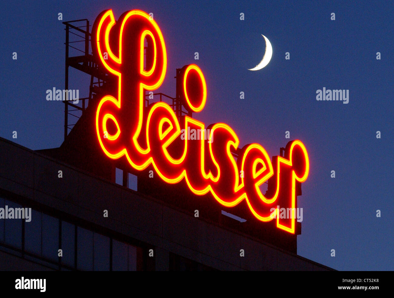 Berlin, den Schuh-Hersteller-Logo Leiser Stockfoto