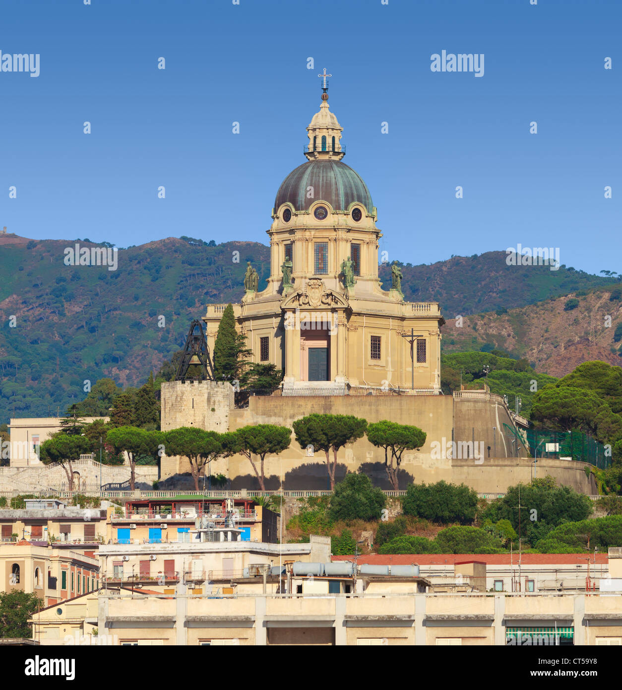 Italien Sizilien Messina Christus, der König von Montalto "Cristo Re da Montalto" Kirche und Heiligtum Stockfoto