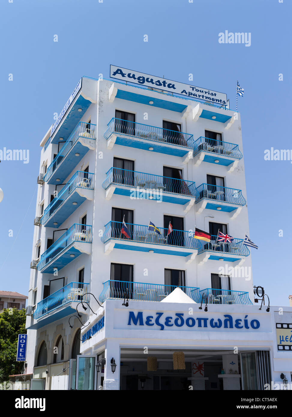Dh Larnaca Larnaca Zypern Larnaka Urlaub direkt am Meer Hotel Augusta Apartments Tourismus Stockfoto