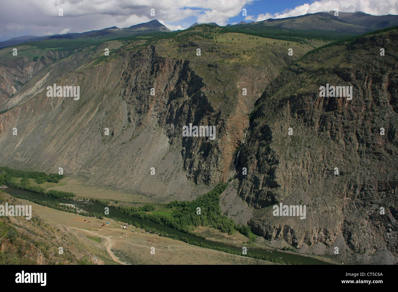 Fluss Chulyshman Canyon, Altai, Sibirien, Russland Stockfoto