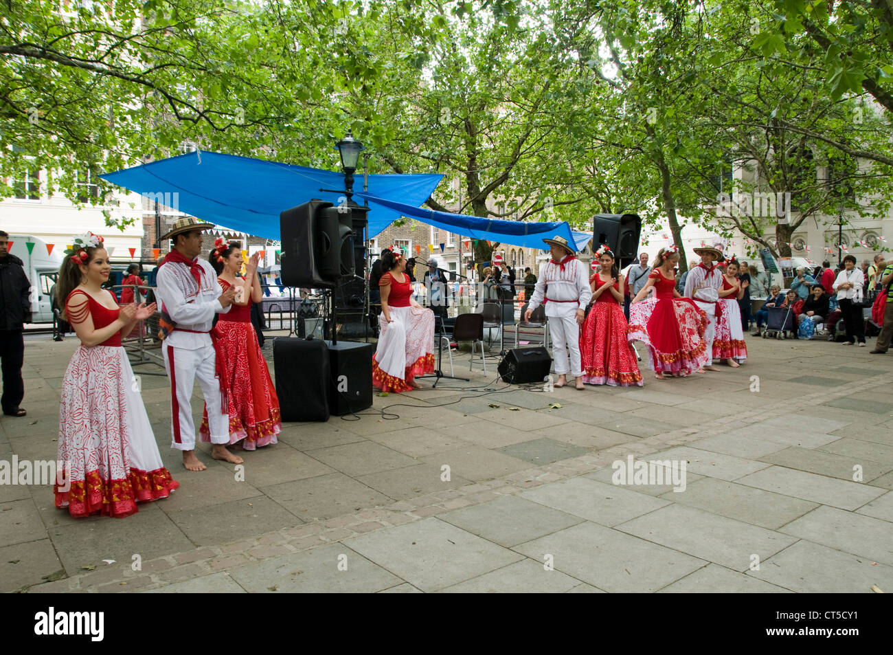 Darsteller, Queen Square Messe Bloomsbury London England UK Stockfoto