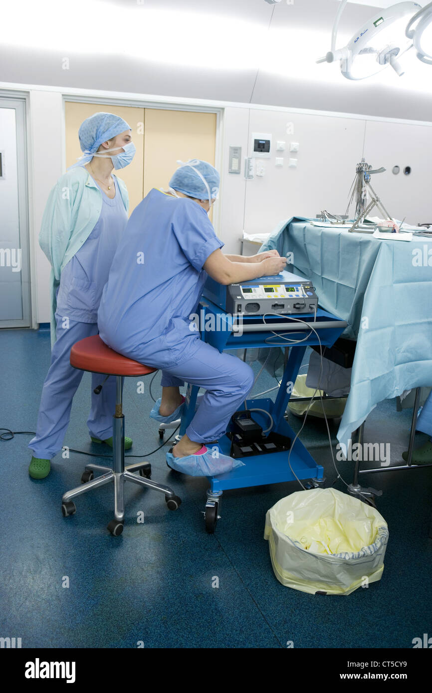 OP-KRANKENSCHWESTER Stockfoto