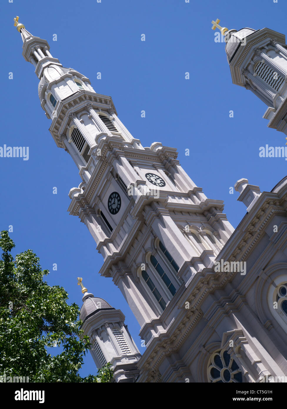 Kathedrale des Allerheiligsten in Sacramento, Kalifornien, eine Kathedrale der katholischen Kirche in den Vereinigten Staaten Stockfoto