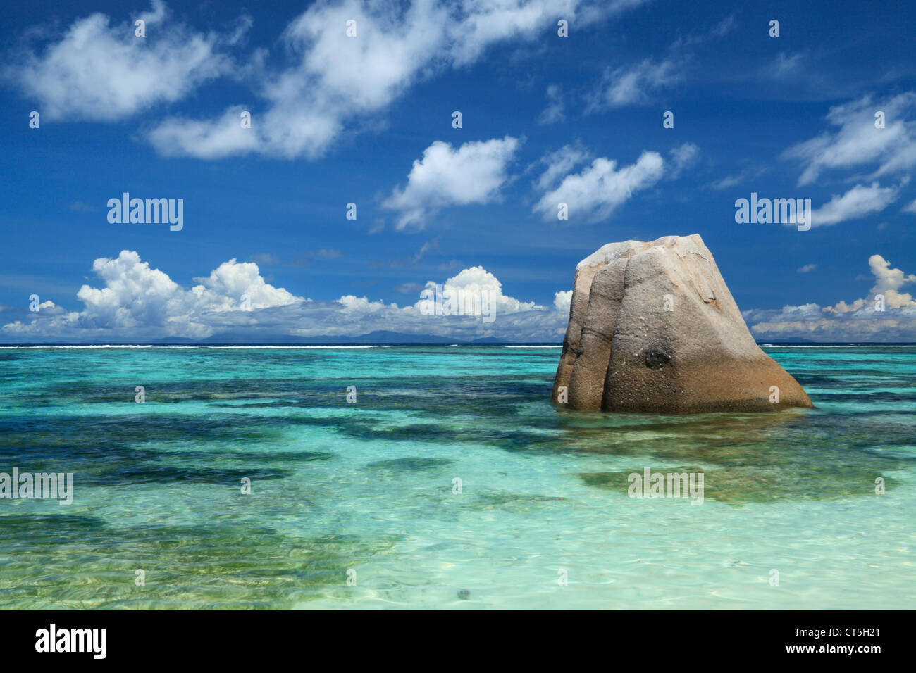 Anse Source d ' Argent, La Digue, Seychellen, Indischer Ozean auf La Digue auf den Seychellen Stockfoto