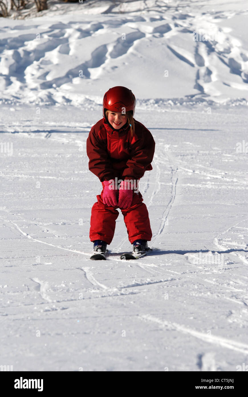 SKIFAHREN Stockfoto