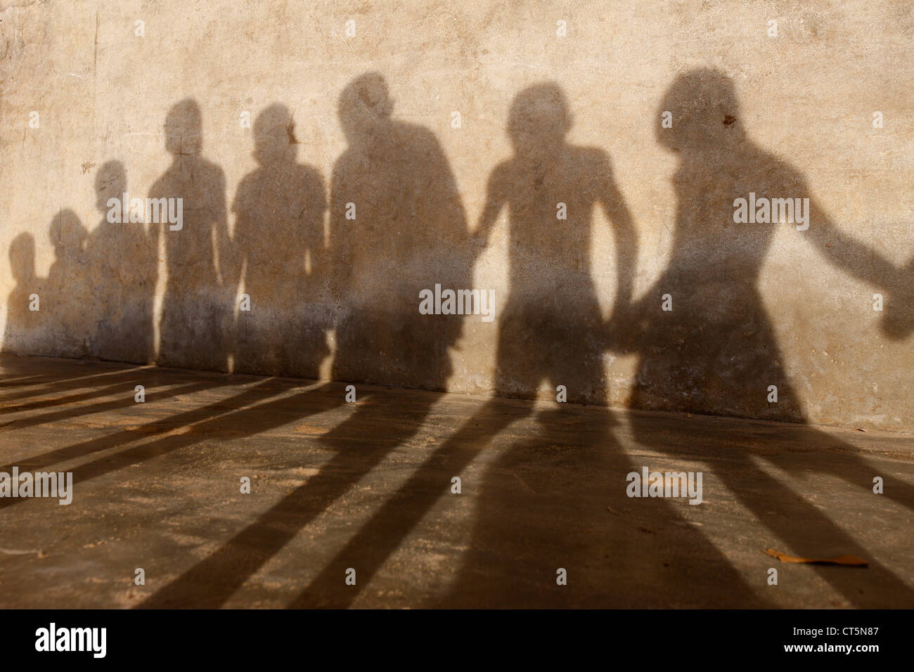 GRUPPE VON KINDERN Stockfoto