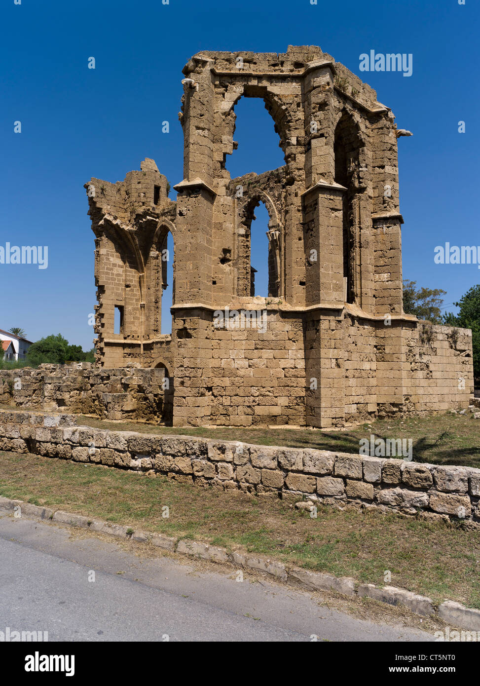 dh Ruinen alte Stadt FAMAGUSTA Nord Zypern Kirche St. George der Latiner Stockfoto