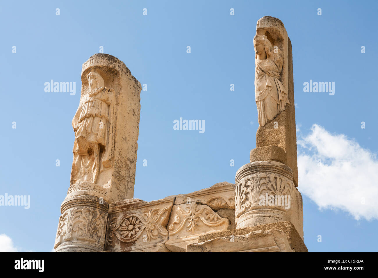 Tempel des Domitian, Ephesus, Türkei Stockfoto