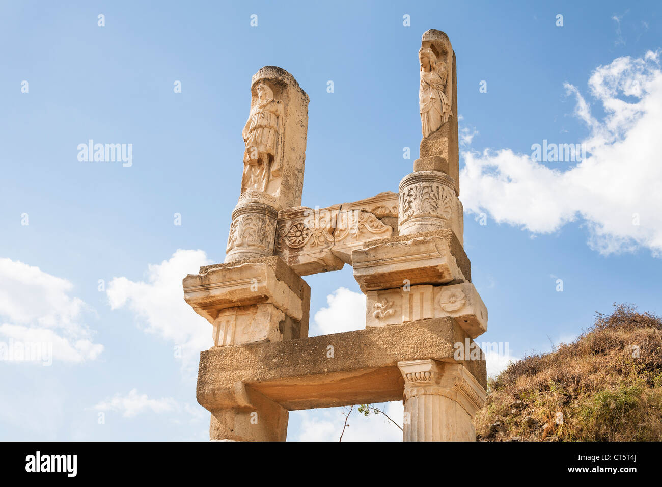 Tempel des Domitian, Ephesus, Türkei Stockfoto