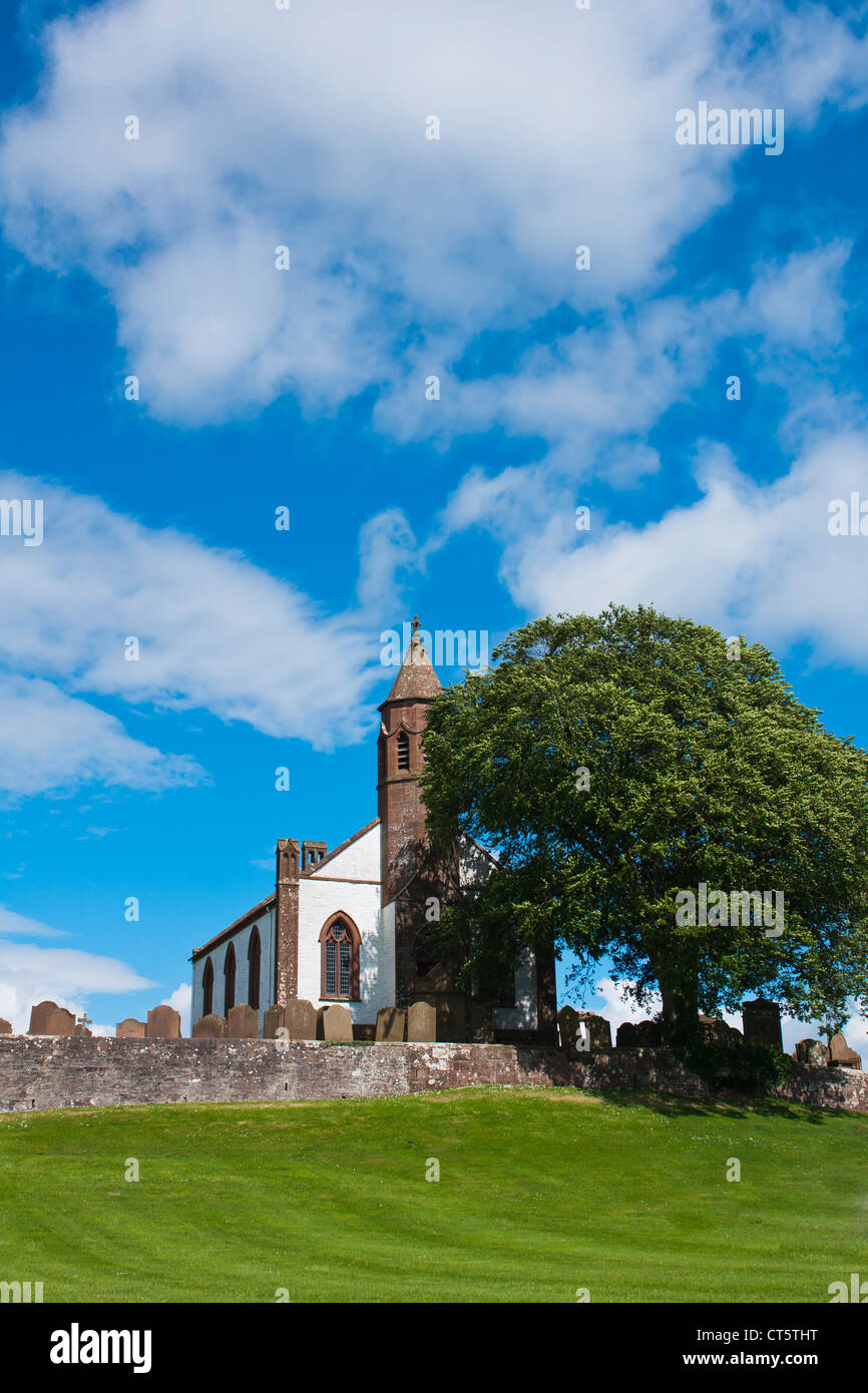 Gebäude, Kirche, Mouswald, Dumfriesshire, Schottland, Stockfoto