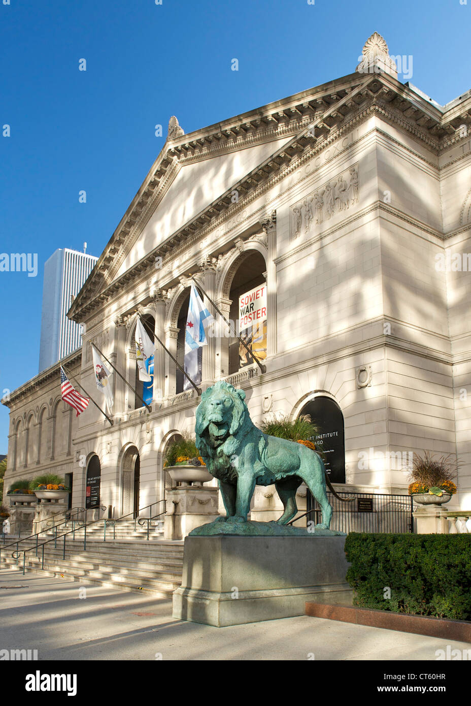 Das Art Institute in Chicago, Illinois, USA. Stockfoto
