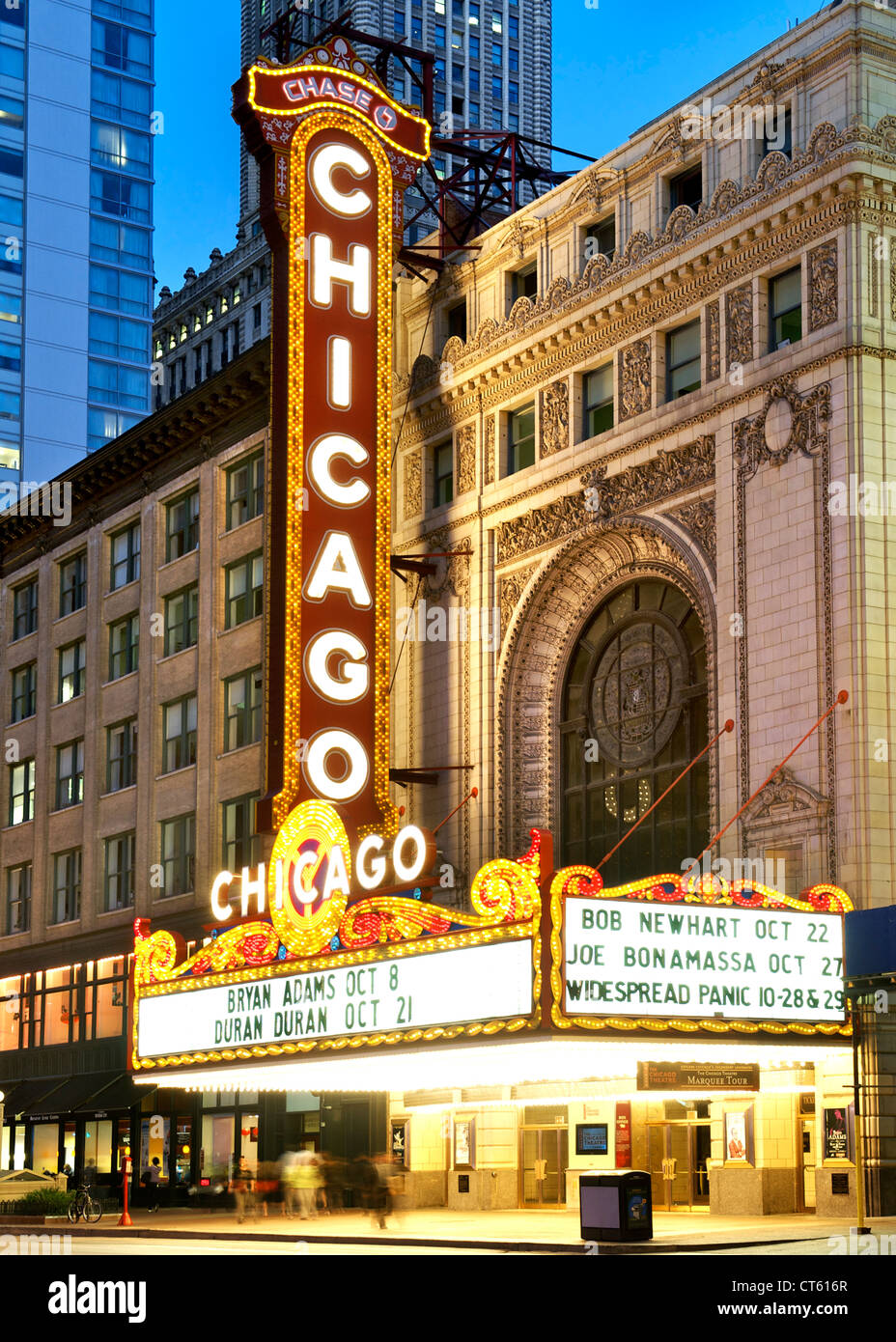 Chicago Theater in Chicago, Illinois, USA. Stockfoto