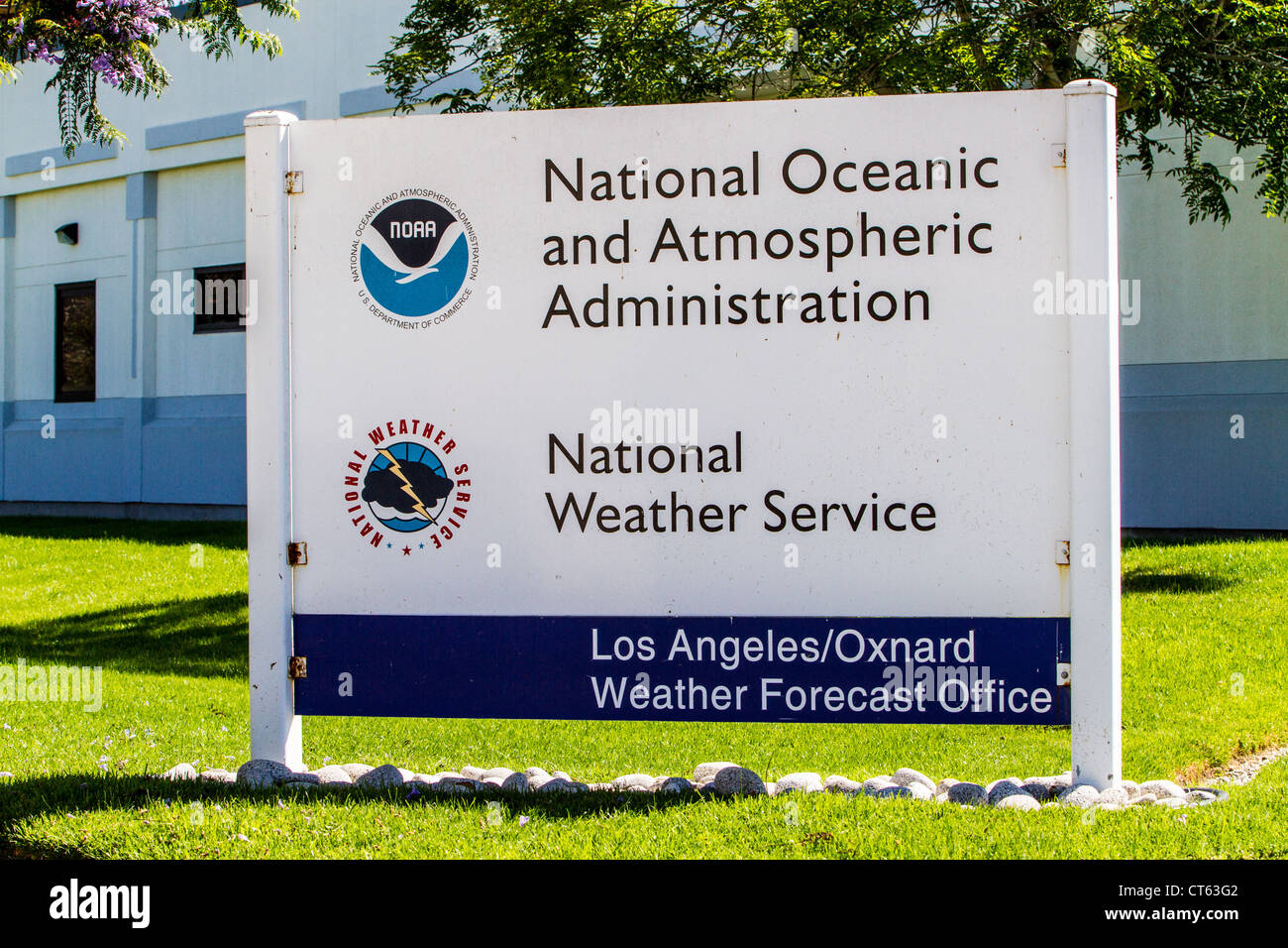 Die National Oceanic and Atmospheric Administration NOAA und National Weather Service in Oxnard, Kalifornien Stockfoto