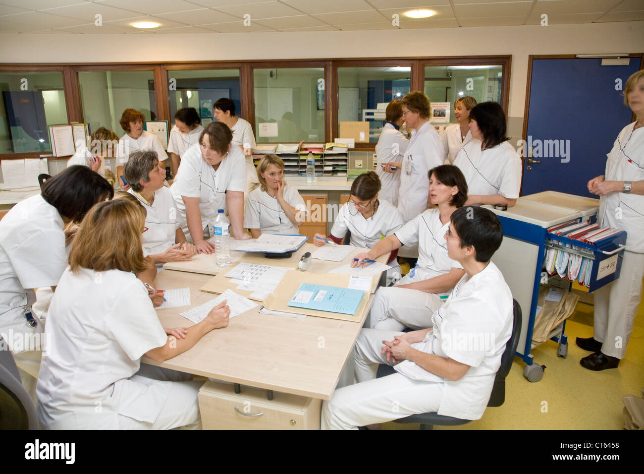 KRANKENHAUS-TEAM Stockfoto