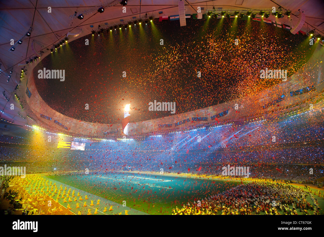 Abschlussfeier der Paralympischen Spiele 2008 in Peking, China am 16. September 2008. Stockfoto