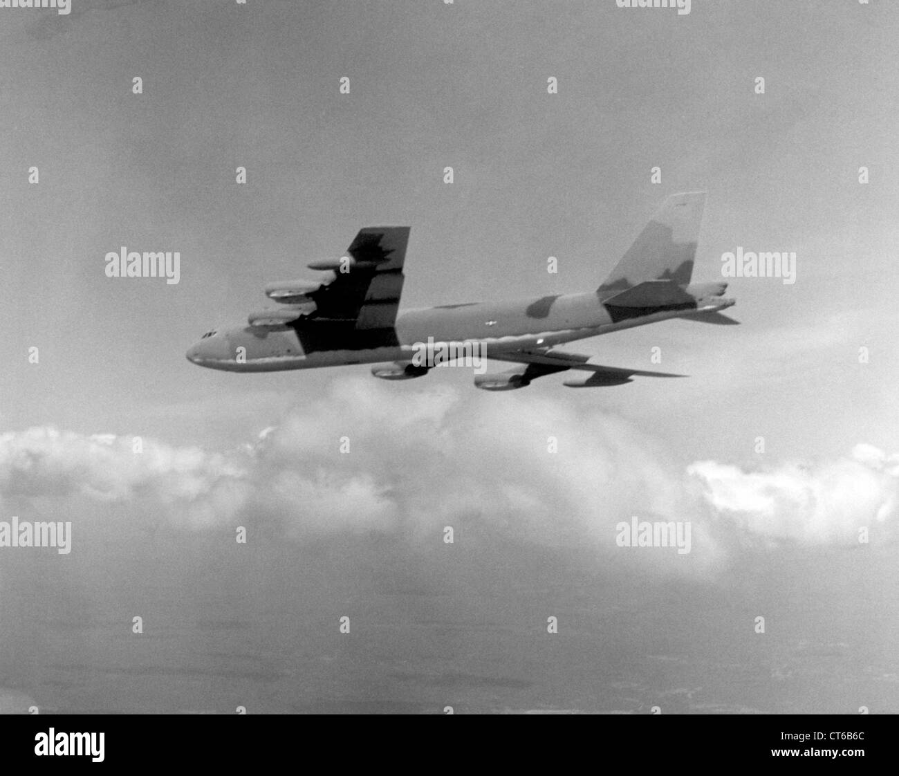 Vintage Bild von getarnten b-52 Stockfoto