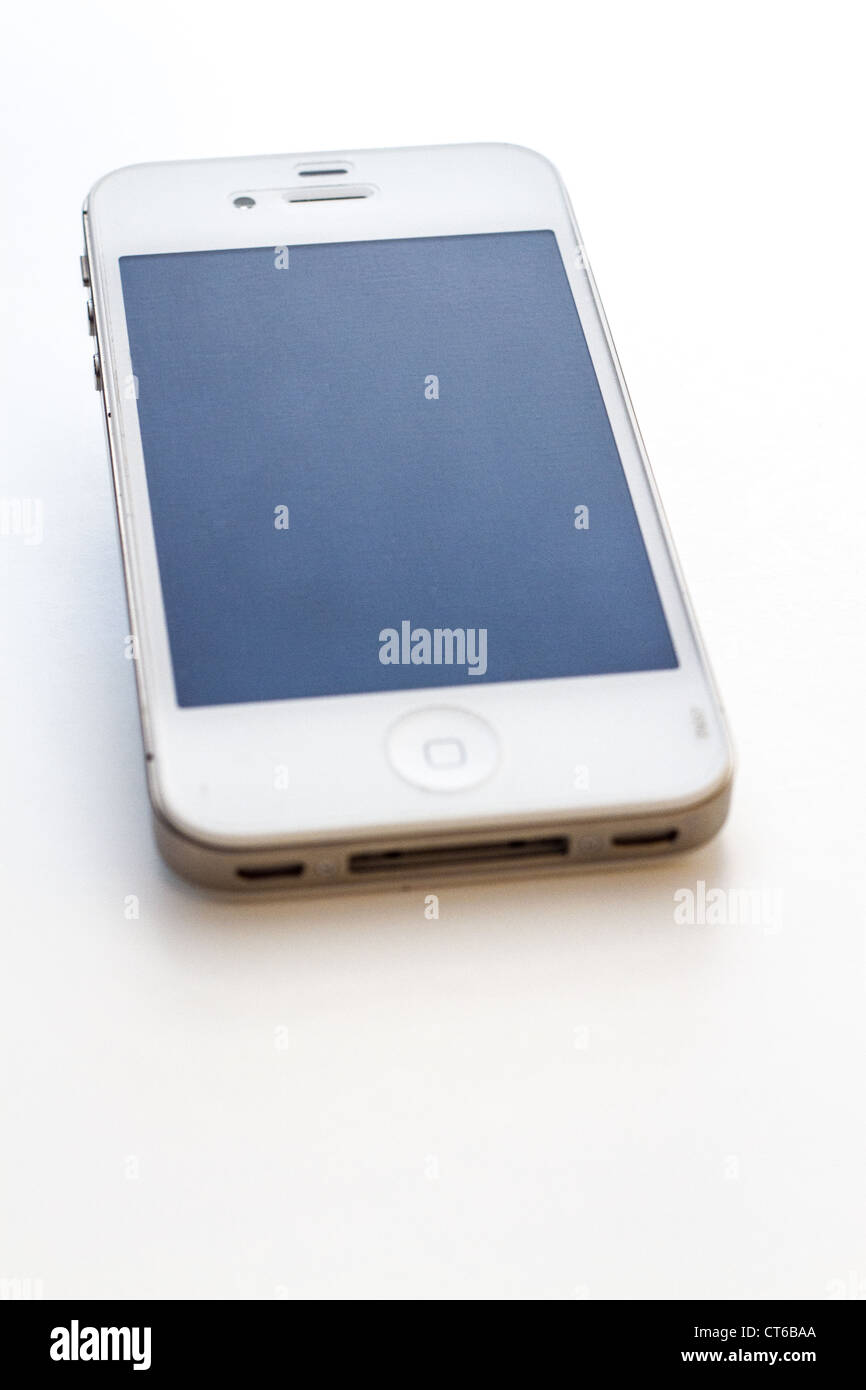 Ein weißes Iphone 4 s Stockfoto