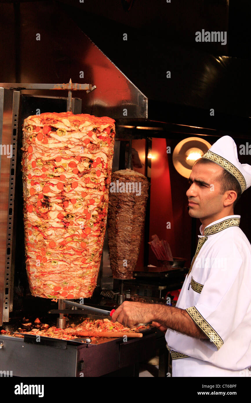 Kebab Restaurant, Istanbul, Türkei Stockfoto