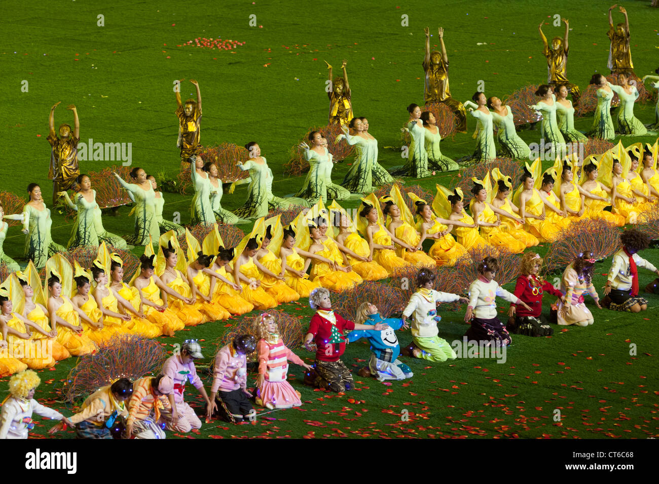 Schlussfeier der Paralympischen Spiele 2008 in Peking am 16. September 2008. Stockfoto