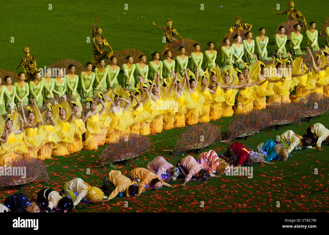 Schlussfeier der Paralympischen Spiele 2008 in Peking am 16. September 2008. Stockfoto