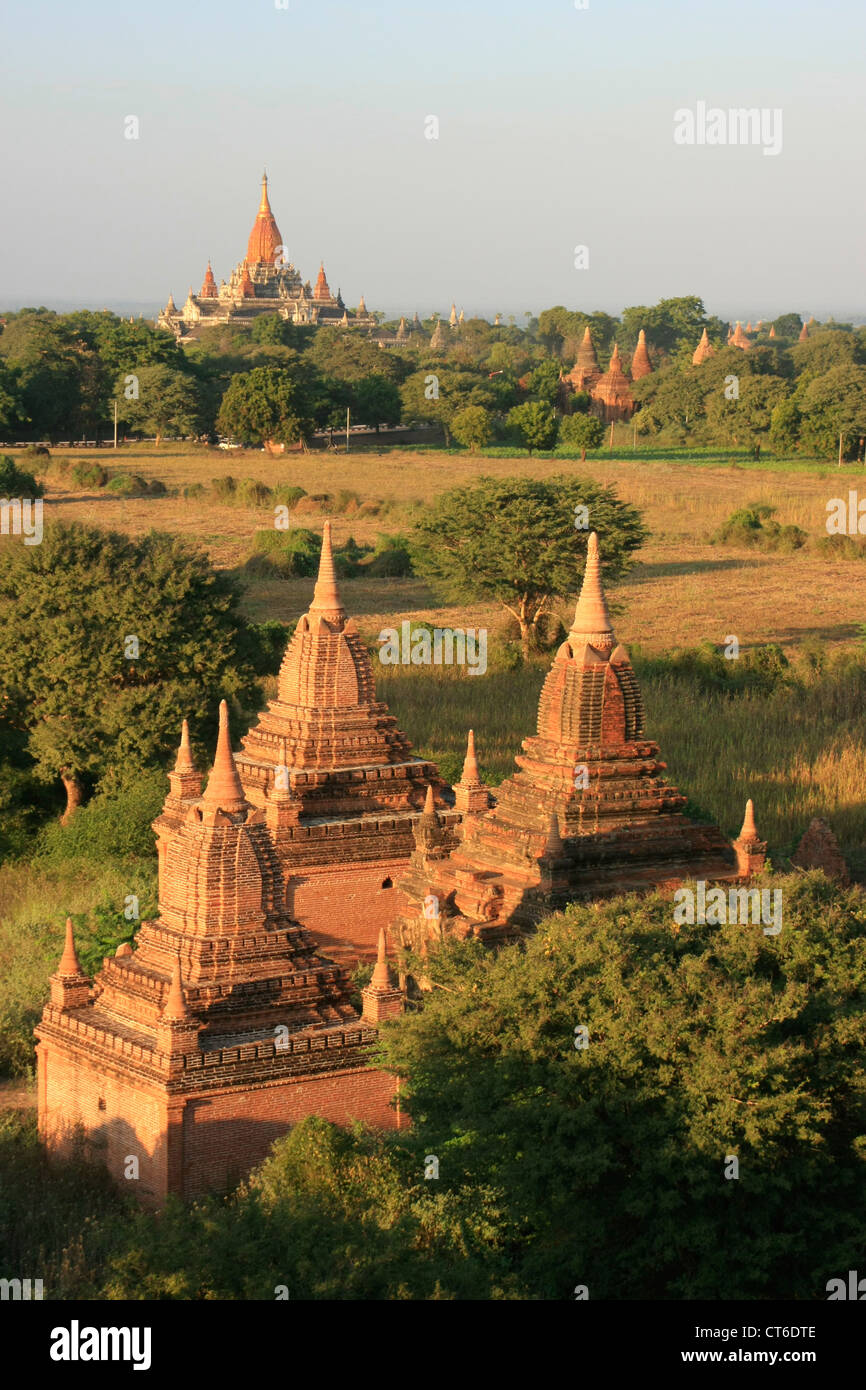 Tempel von Bagan, archäologische Zone Bagan, Mandalay Region, Myanmar, Südostasien Stockfoto