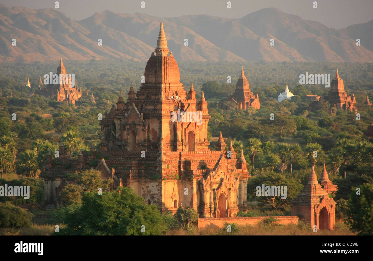 Tempel von Bagan, archäologische Zone Bagan, Mandalay Region, Myanmar, Südostasien Stockfoto