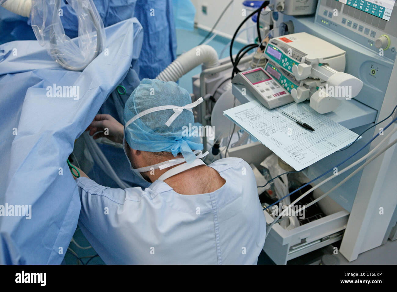 ANÄSTHESIST Stockfoto