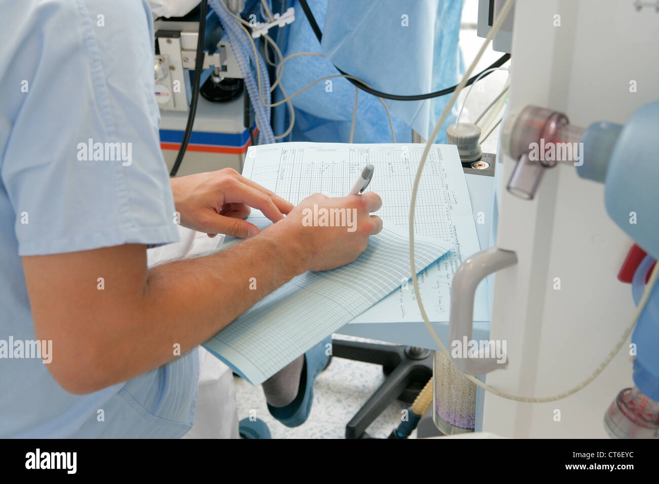 ANÄSTHESIST Stockfoto