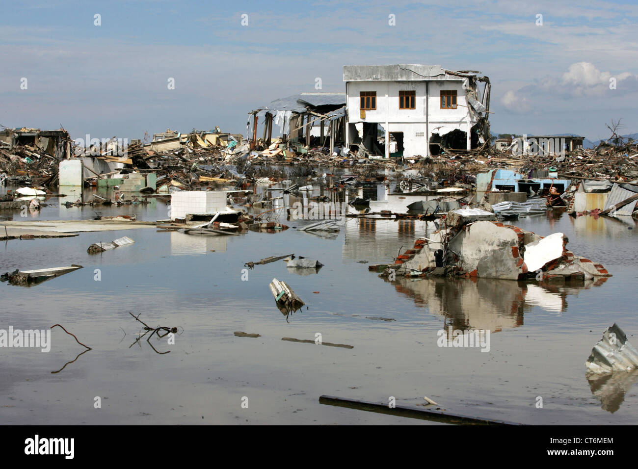 Banda Aceh nach dem tsunami Stockfoto