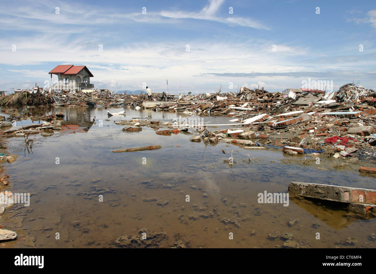 Banda Aceh nach dem tsunami Stockfoto