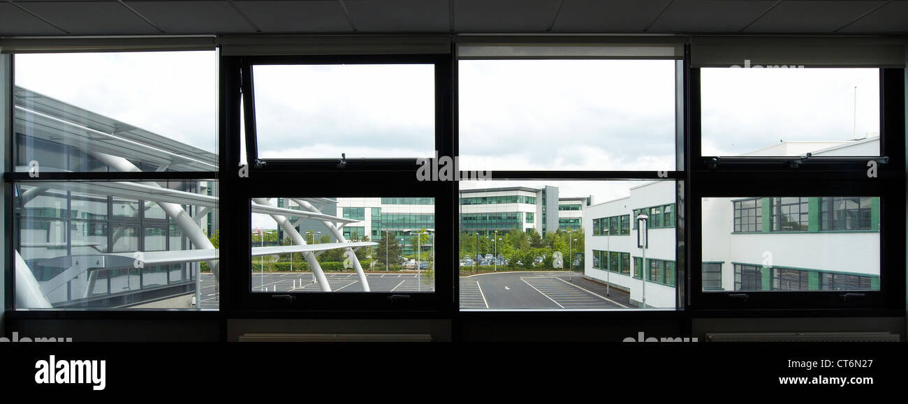 Aussicht aus dem Fenster Stockfoto