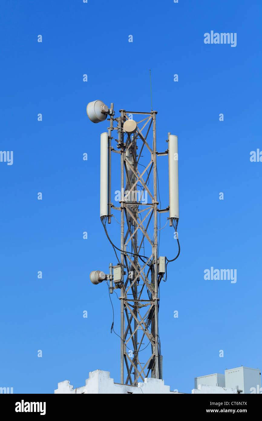 Ein Handy-Mast, Ägypten Stockfoto