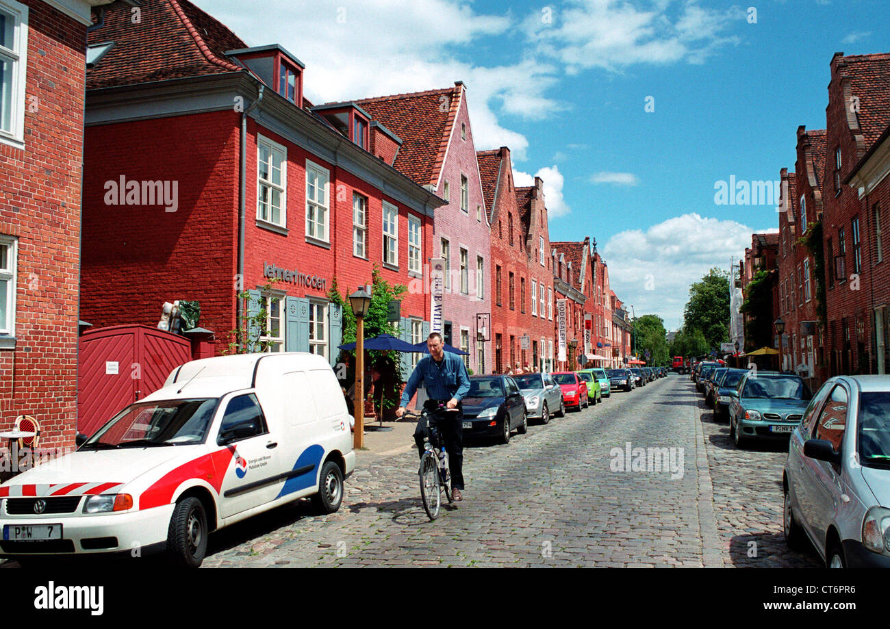 Straßenszene in Holla-indischen Bezirk Potsdam Stockfoto