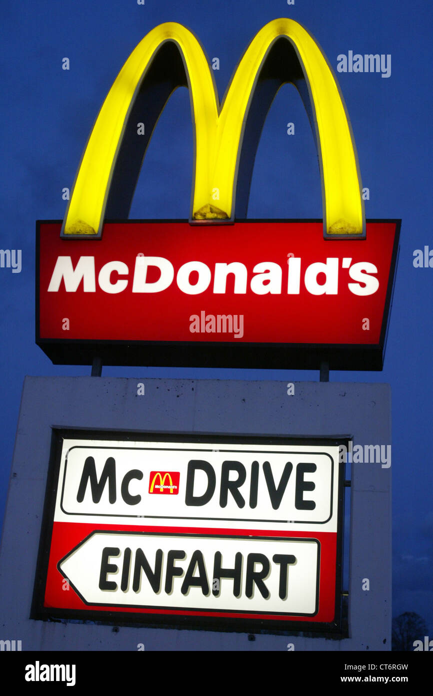 Logo von McDonald's Restaurants Stockfoto