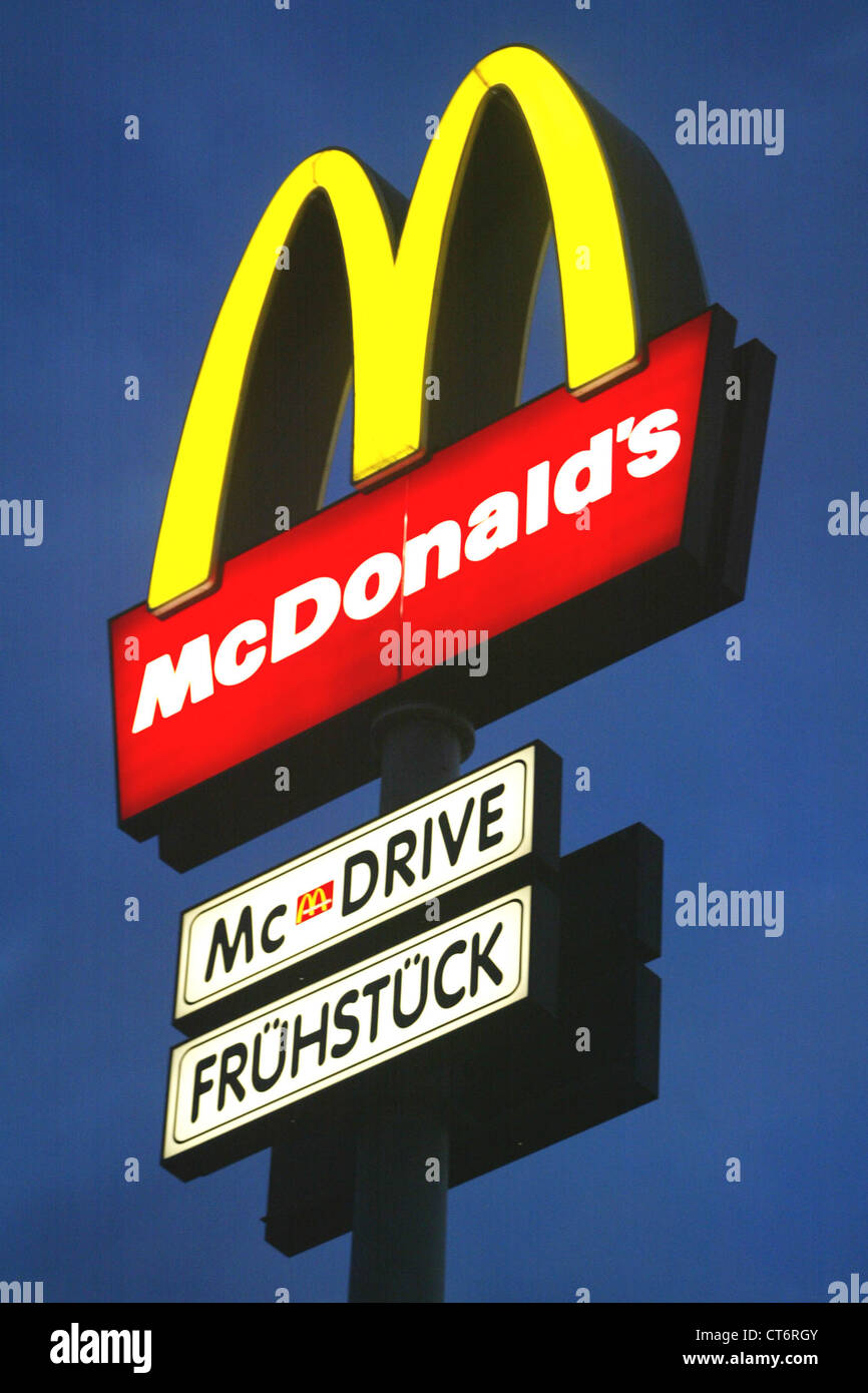 Logo von McDonald's Restaurants Stockfoto