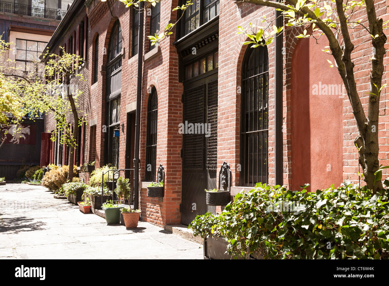 Sniffen Court Mews, Murray Hill Historic District, New York City, USA Stockfoto