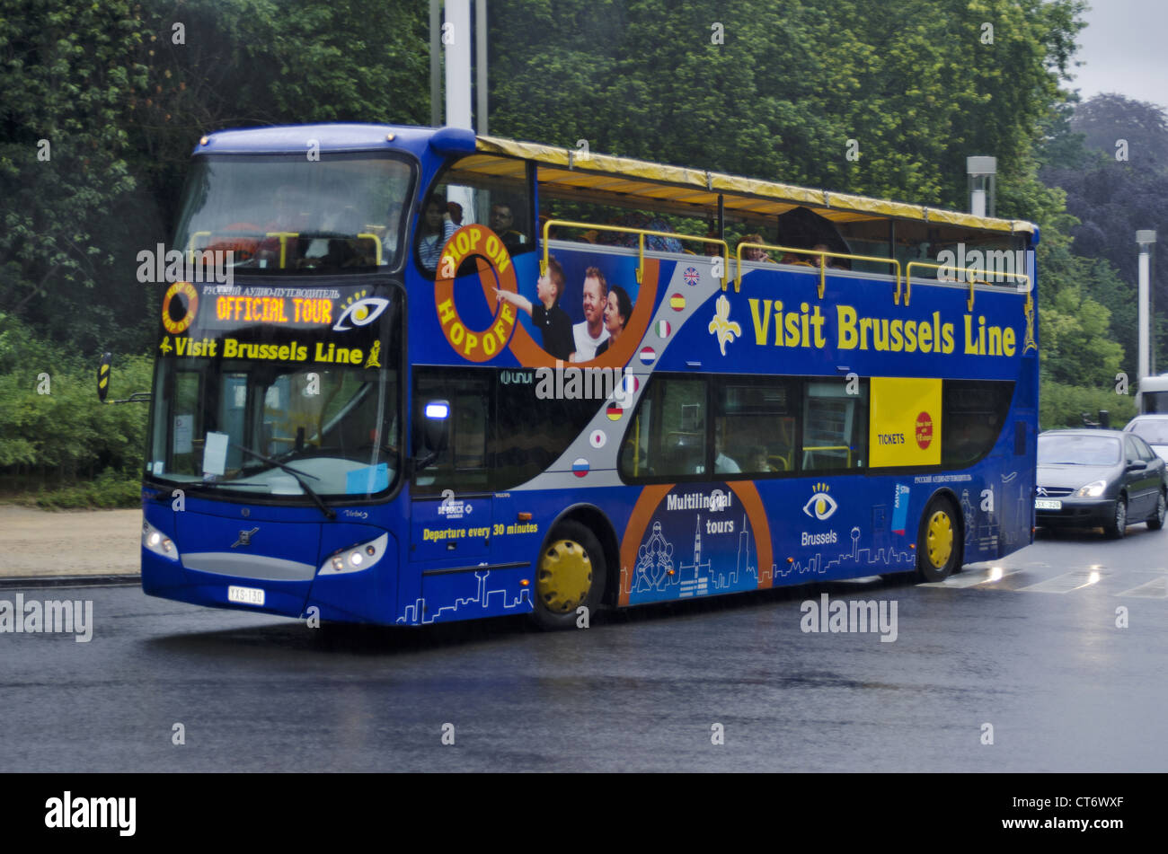 Brüssels offizielle Tour-Bus, Brüssel, Belgien Stockfoto