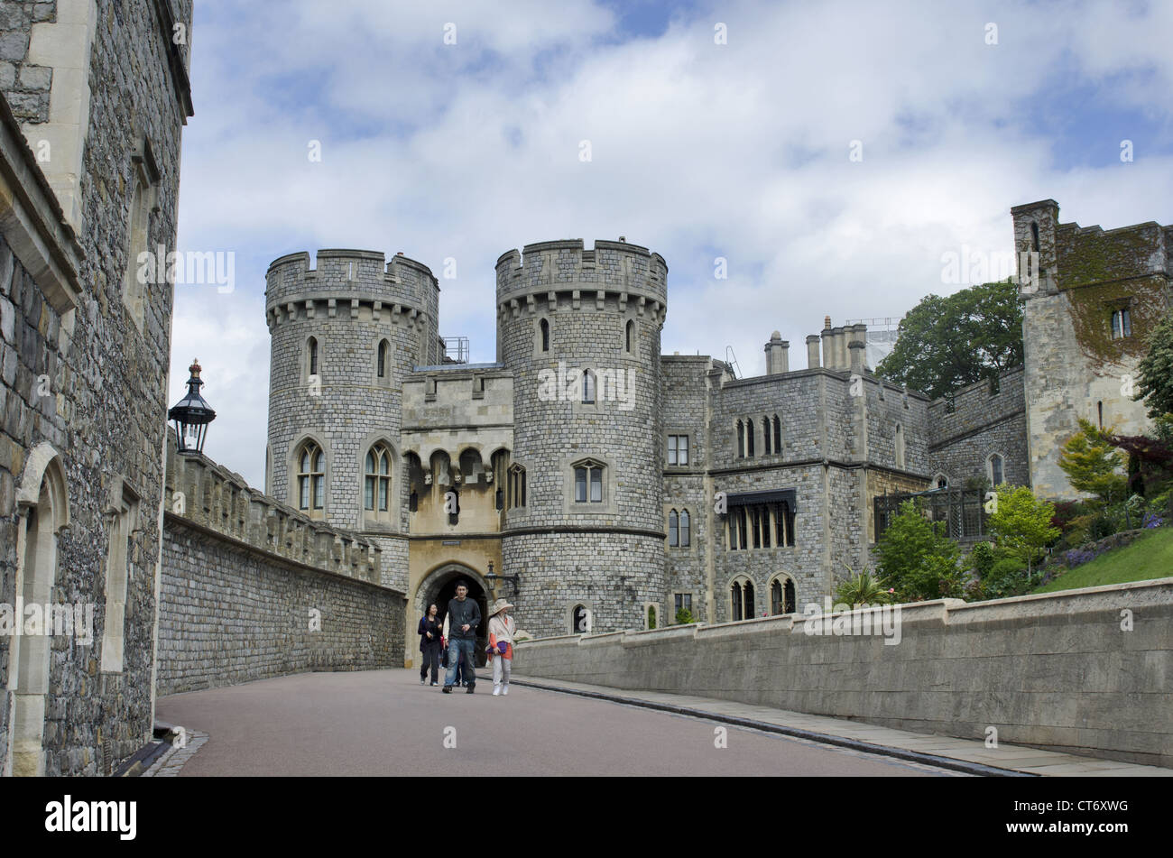 Windsor Castle, das Wochenendhaus der königlichen Familie, Windsor, England Stockfoto