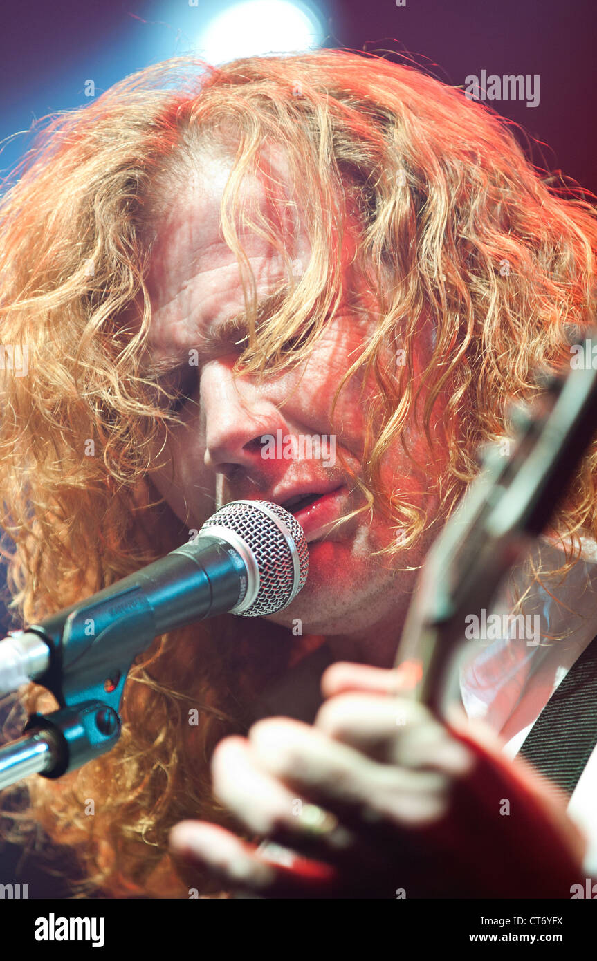 Megadeth spielen bei der Electric Ballroom Stockfoto