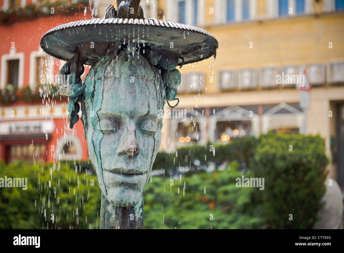 Schreiende Brunnen in Karlovy Vary/Karlsbad Stockfoto